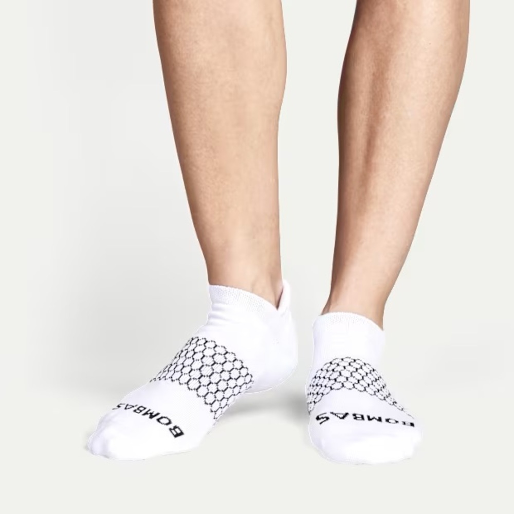 Bombas Women's Ankle Sock 4-Pack - solid white - NWT - Picture 2 of 6